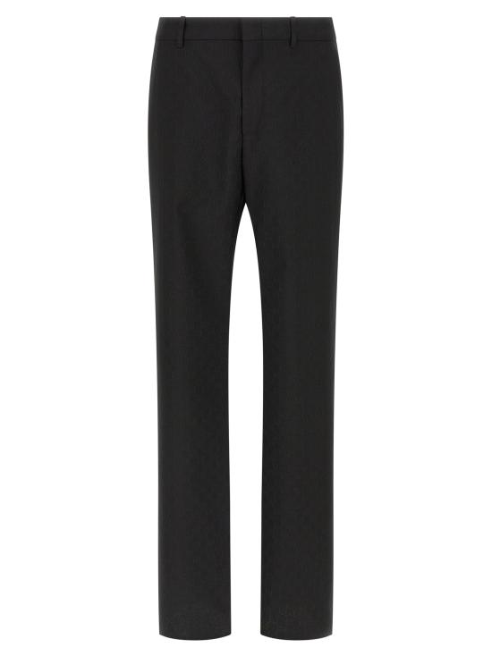 26SS 구찌 GG 울 팬츠 864053ZAUUC1000 Black