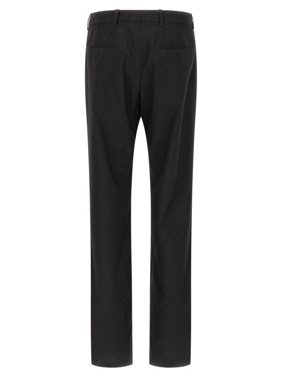 26SS 구찌 GG 울 팬츠 864053ZAUUC1000 Black - GUCCI