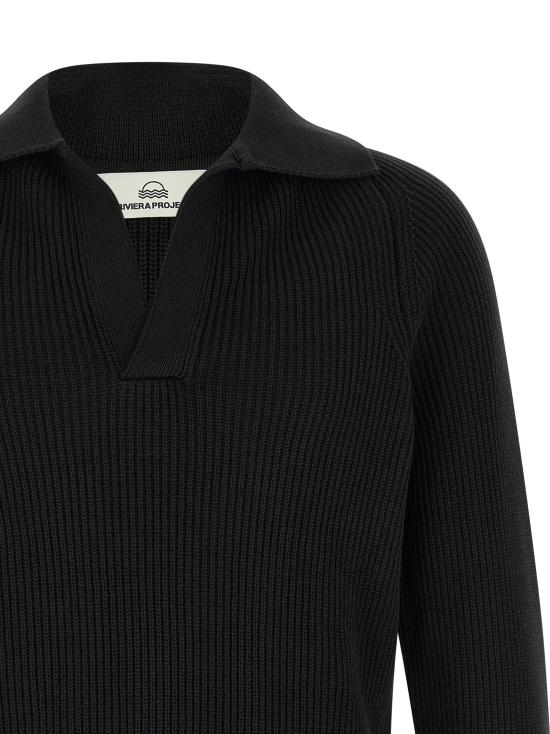 26SS RIVIERA PROJECT 스웨터 PR74350WH1 Black - RIVIERA PROJECT