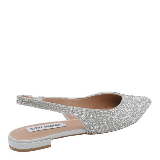 26SS 스티브매든 플랫 슈즈 CARE RHINESTONE Silver - STEVE MADDEN
