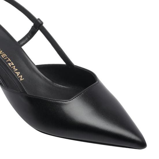 26SS 스튜어트 와이츠먼 힐/펌프스 SJ434 VINNIE 50 SLINGBACK SMOBLK Black - STUART WEITZMAN