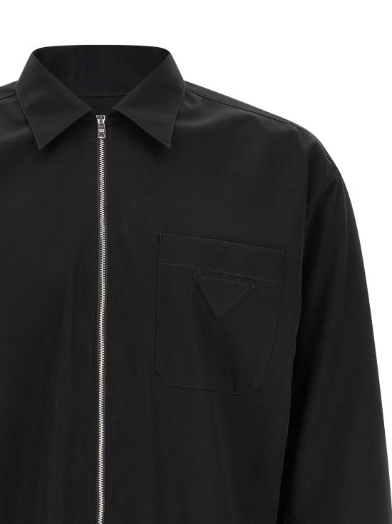 26SS 프라다 긴팔 셔츠 SC855SOOO19AMF0002 Black - PRADA