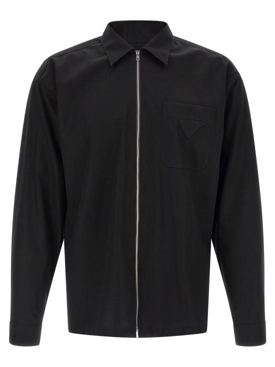 26SS 프라다 긴팔 셔츠 SC855SOOO19AMF0002 Black