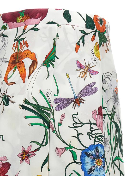 26SS 구찌 미디 스커트 864574ZAUU89413 White - GUCCI