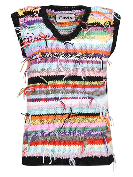  캐비어 니트 베스트 CF22K17 GIGI MultiColour