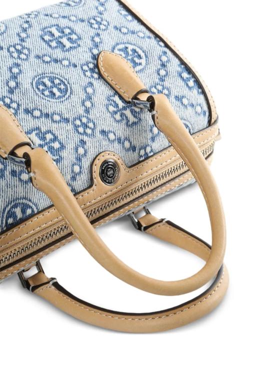 26SS 토리버치 모노그램 데님 토트백 183612400 Light Blue - TORY BURCH