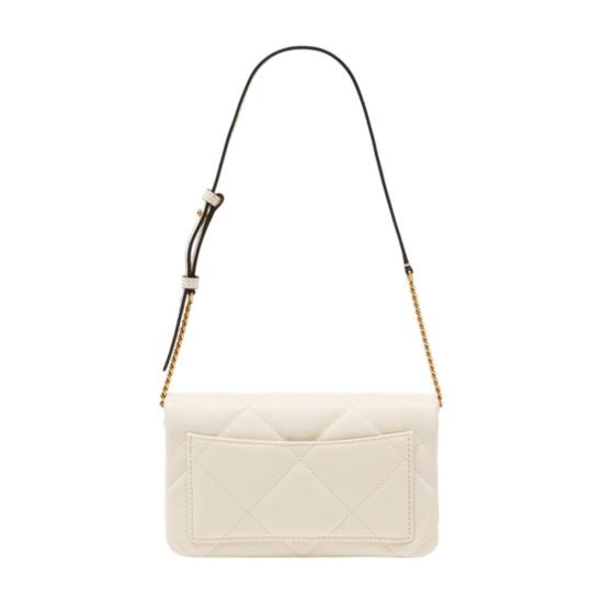 26SS 토리버치 키라 다이아몬드 퀼트 체인 월렛 158624 101 white - TORY BURCH