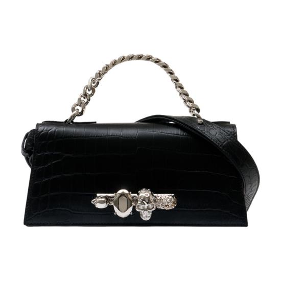26SS 알렉산더 맥퀸 크로스백 8661381HBT21000 BLACK