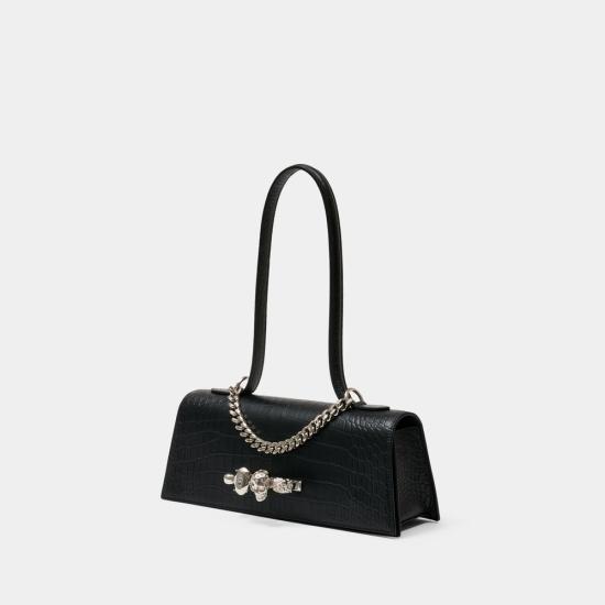 26SS 알렉산더 맥퀸 크로스백 8661371HBT21000 BLACK - ALEXANDER MCQUEEN