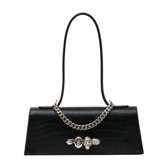 26SS 알렉산더 맥퀸 크로스백 8661371HBT21000 BLACK