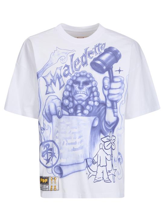 26SS 피디에프 반팔 티셔츠 DFM54029TJ112JUDGE WHITE