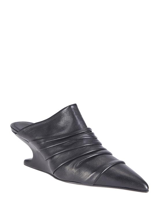 26SS 릭 오웬스 뮬/슬리퍼 RP01F6889LGY 09 BLACK - RICK OWENS