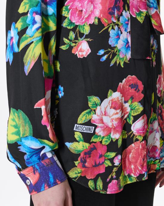 26SS 모스키노 셔츠 0215 0563 2555 NERO MULTI - MOSCHINO