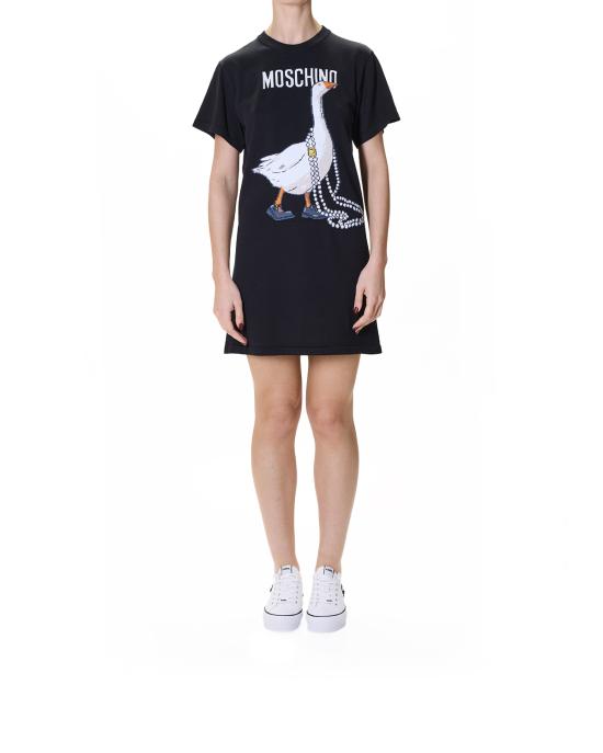 26SS 모스키노 미디 원피스 0492 0502 3555 NERO MULTI - MOSCHINO