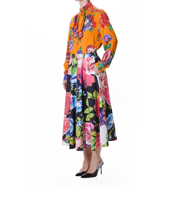 26SS 모스키노 롱 스커트 0102 0565 1555 NERO MULTI - MOSCHINO