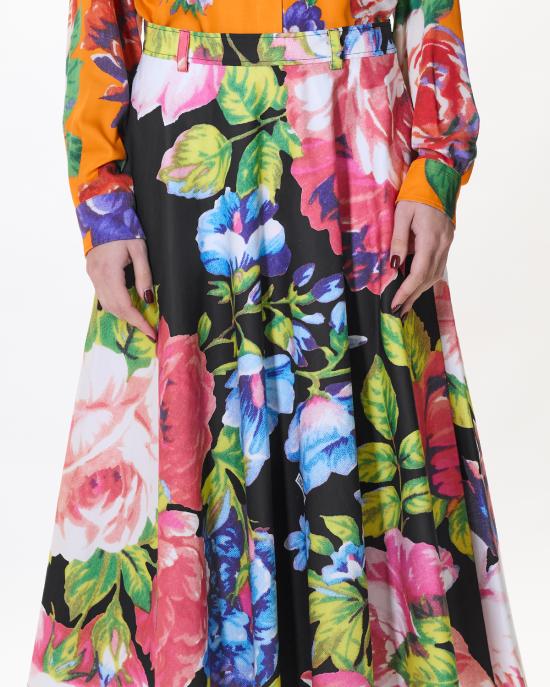 26SS 모스키노 롱 스커트 0102 0565 1555 NERO MULTI - MOSCHINO