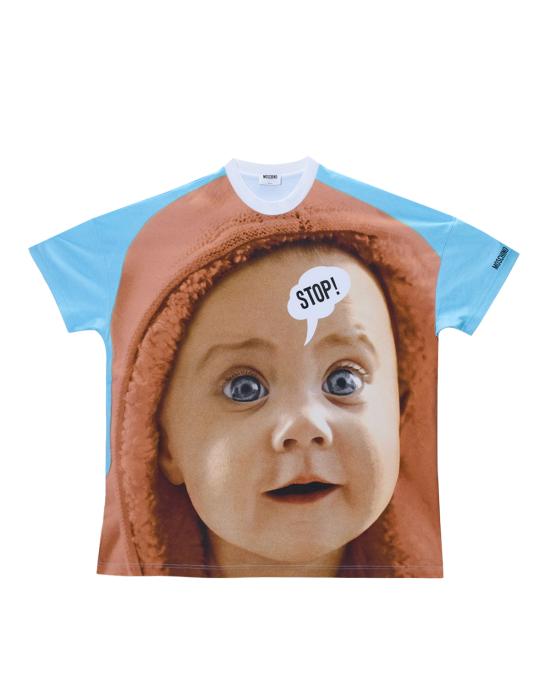 26SS 모스키노 반팔 티셔츠 0413 0442 1001 MULTICOLOR