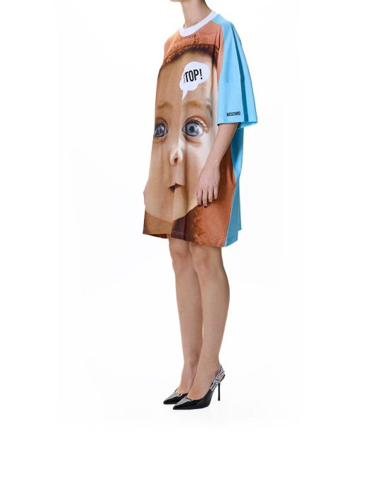 26SS 모스키노 반팔 티셔츠 0413 0442 1001 MULTICOLOR - MOSCHINO