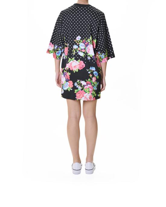 26SS 모스키노 반팔 티셔츠 0466 0542 3888 NERO MULTI - MOSCHINO