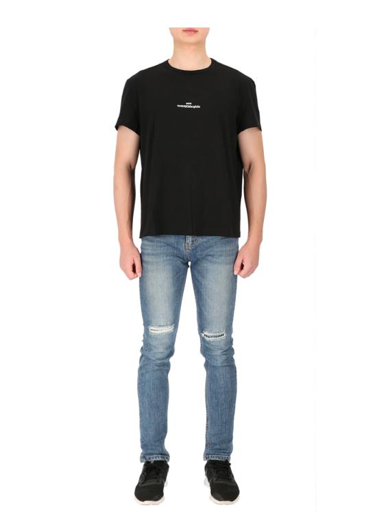 26SS 마르지엘라 디스토티드 로고 티셔츠 S30GC0701S22816 900 - MAISON MARGIELA