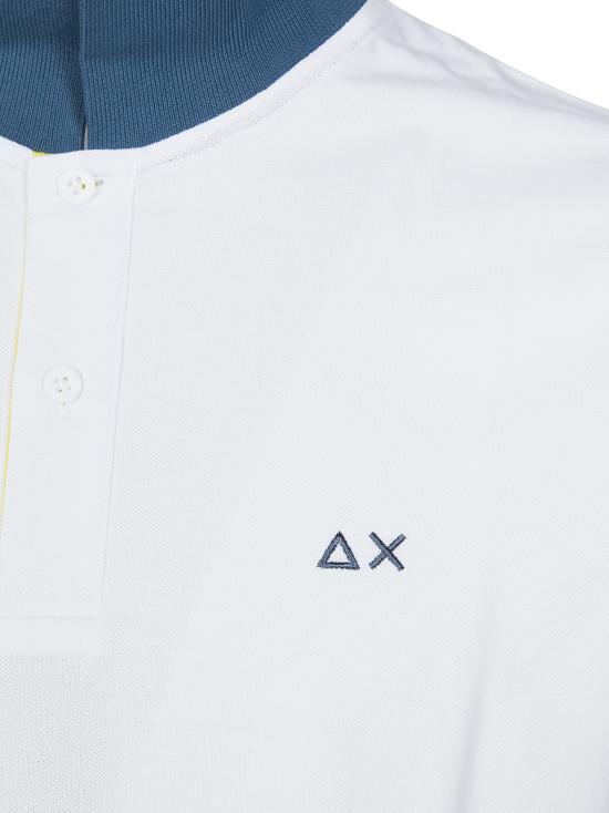 26SS 썬 68 폴로 티셔츠 A36116 01 BIANCO - SUN 68