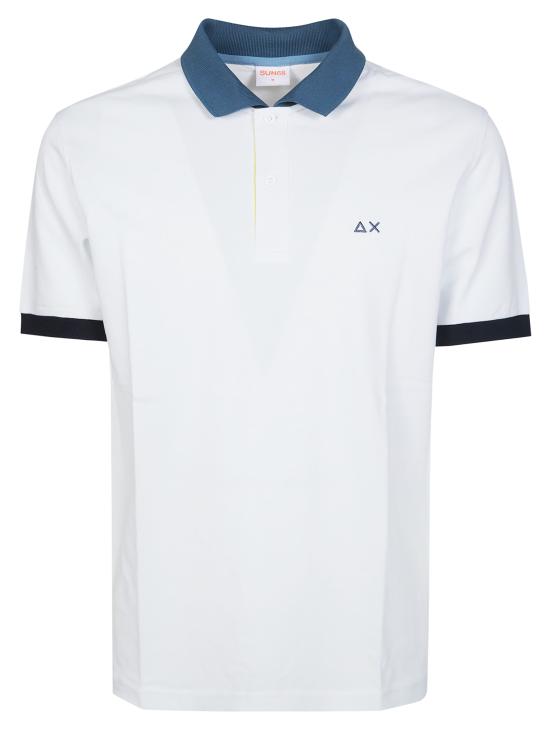 26SS 썬 68 폴로 티셔츠 A36116 01 BIANCO