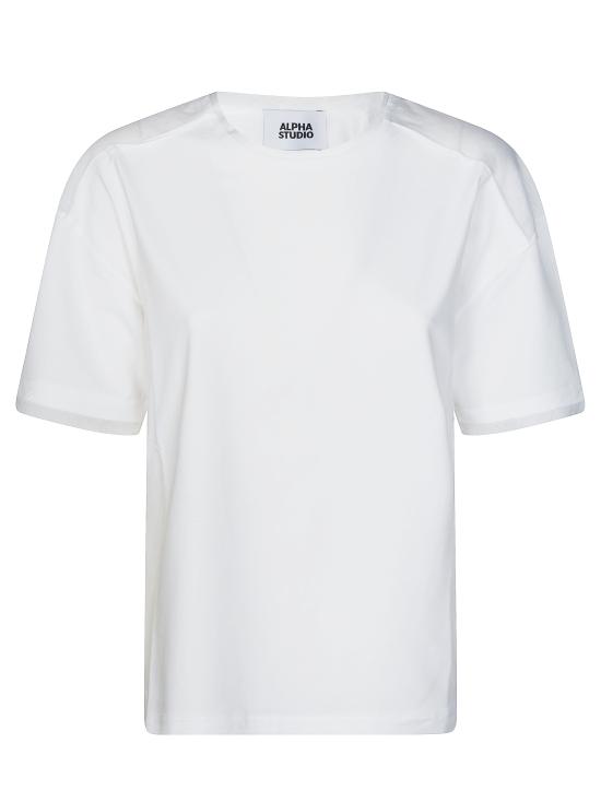 26SS 알파스튜디오 반팔 티셔츠 AD6440C 2000 BIANCO