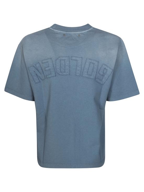 26SS 골든구스 반팔 티셔츠 GWP01874P001773 50813 BLU - GOLDEN GOOSE