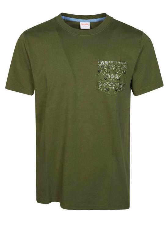 26SS 썬 68 반팔 티셔츠 T36103 37 VERDE