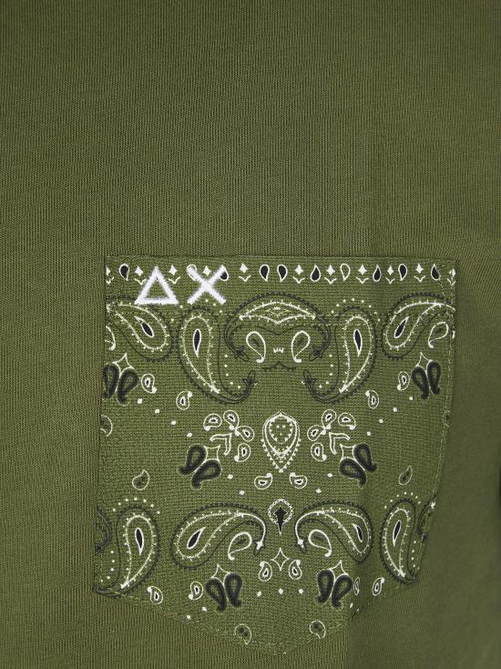 26SS 썬 68 반팔 티셔츠 T36103 37 VERDE - SUN 68