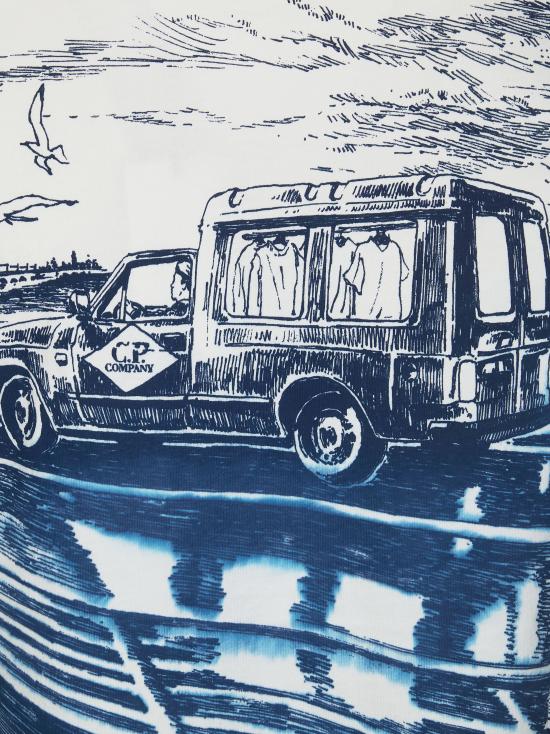 26SS 씨피 컴퍼니 스웨터 20CMTS267A110656W 103 BIANCO - C.P. COMPANY