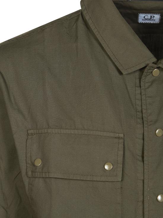 26SS 씨피 컴퍼니 반팔 셔츠 20CMOS242A005691G 683 VERDE - C.P. COMPANY