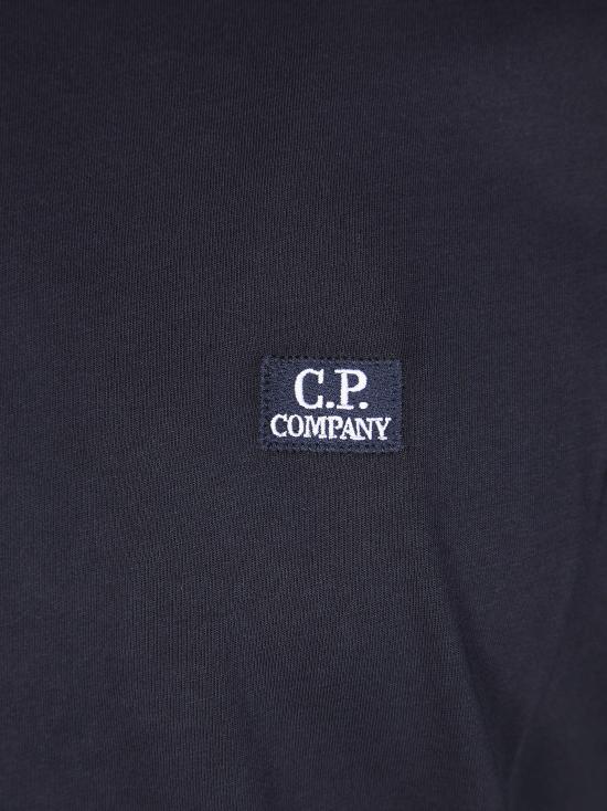 26SS 씨피 컴퍼니 30/1 저지 숏슬리브 로고 패치 티셔츠 RCCMTS726A005100W 888 BLU - C.P. COMPANY