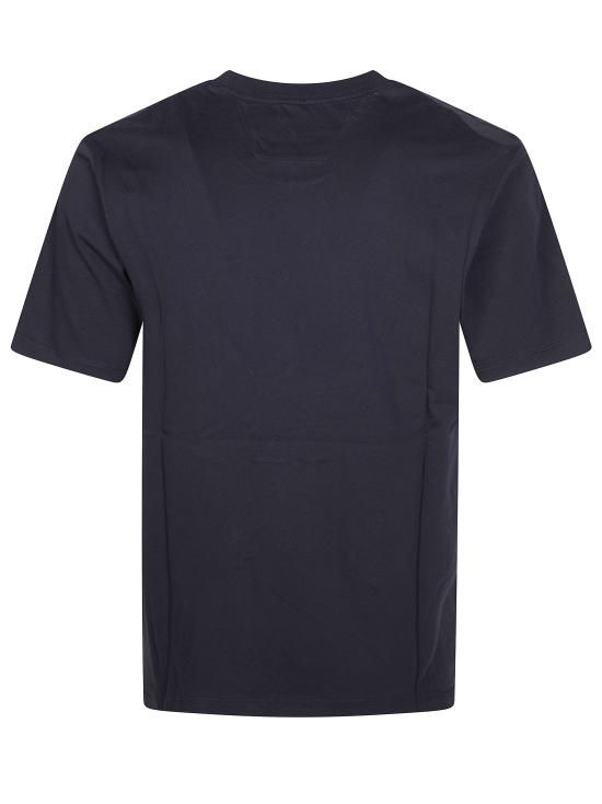 26SS 씨피 컴퍼니 30/1 저지 숏슬리브 로고 패치 티셔츠 RCCMTS726A005100W 888 BLU - C.P. COMPANY