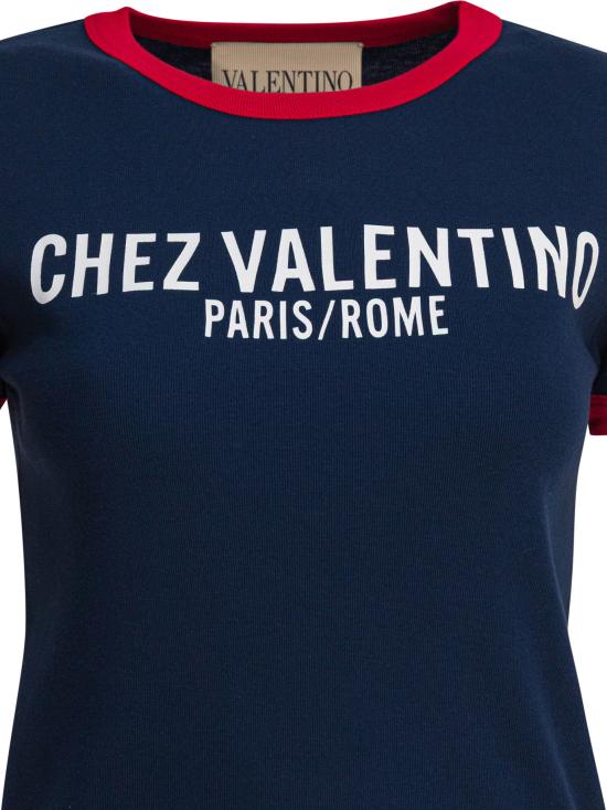 26SS 발렌티노 가라바니 반팔 티셔츠 7B3MG24D970BN4 Blue - VALENTINO GARAVANI