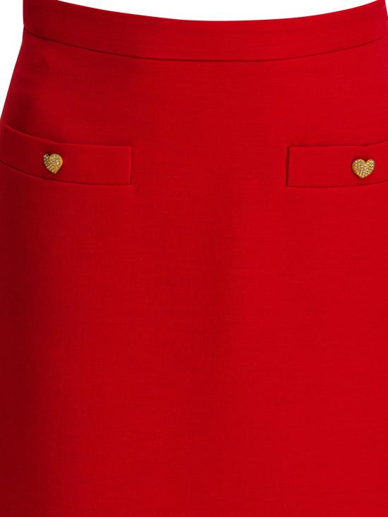 26SS 발렌티노 가라바니 미디 스커트 7B3RACM21CFR9M Red - VALENTINO GARAVANI