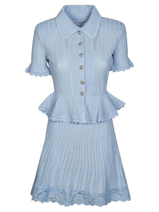 26SS 셀프 포트레이트 미디 원피스 SS26049SABL BLUE