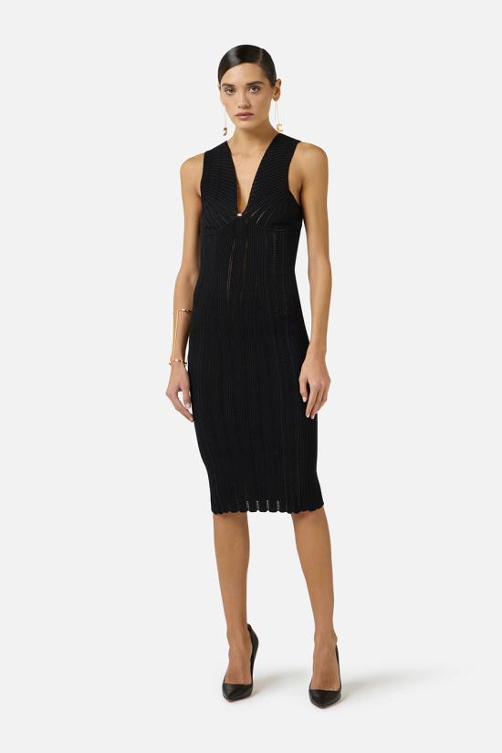 26SS 엘리자베타프랜치 미디 원피스 AM36B62E2110 Black - ELISABETTA FRANCHI