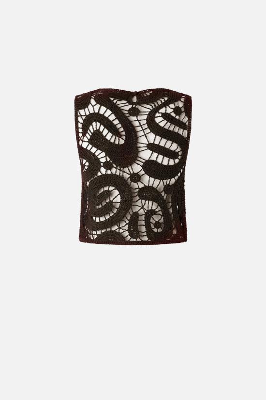 26SS 핑코 민소매 티셔츠 106438A354M05 Brown - PINKO