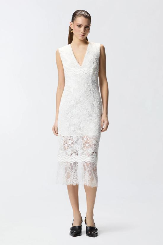 26SS 핑코 미디 원피스 106660A381Z05 White - PINKO