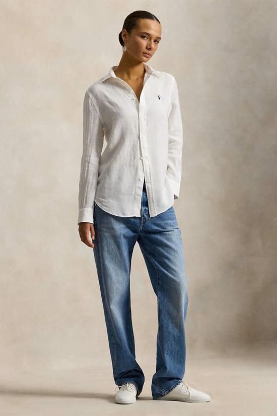 26SS 폴로 랄프로렌 포니 자수 리넨 셔츠 (211970730009) 211970730518 White - POLO RALPH LAUREN