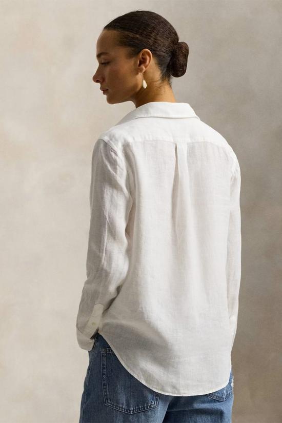 26SS 폴로 랄프로렌 포니 자수 리넨 셔츠 (211970730009) 211970730518 White - POLO RALPH LAUREN