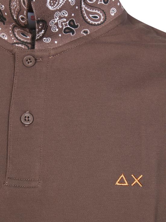 26SS 썬 68 폴로 티셔츠 A36115 08 MARRONE - SUN 68