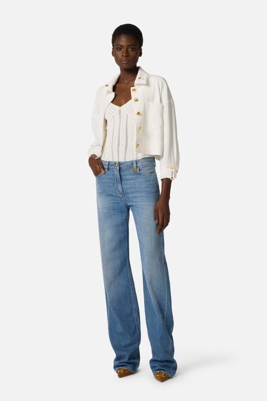 26SS 엘리자베타프랜치 바디수트 티셔츠 BK85B62E2360 Sky - ELISABETTA FRANCHI