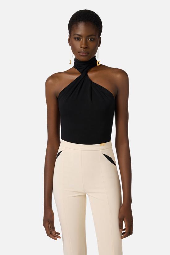 26SS 엘리자베타프랜치 바디수트 티셔츠 BO03963E2110 Black - ELISABETTA FRANCHI