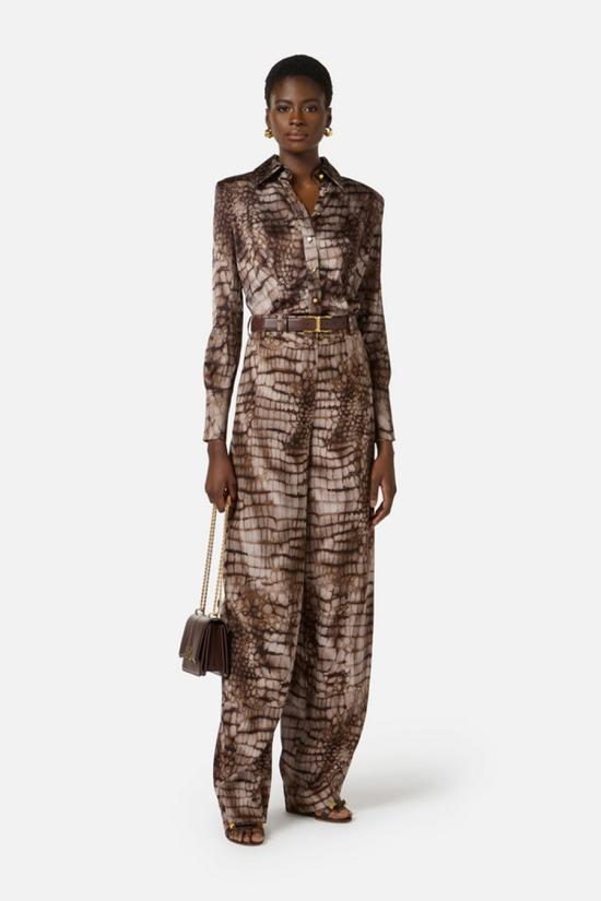 26SS 엘리자베타프랜치 셔츠 CA13161E2644 Brown - ELISABETTA FRANCHI