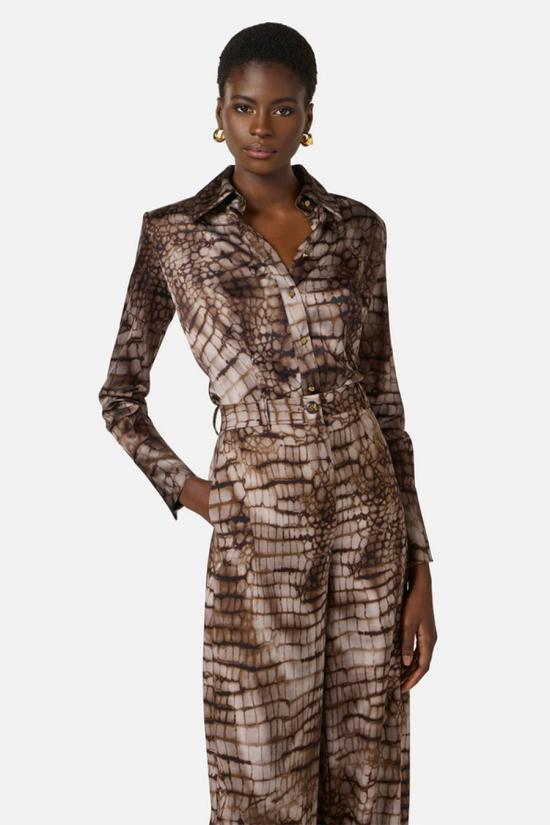 26SS 엘리자베타프랜치 셔츠 CA13161E2644 Brown - ELISABETTA FRANCHI