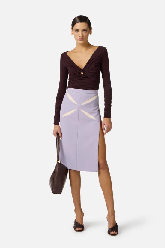 26SS 엘리자베타프랜치 스웨터 MD02962E2644 Brown - ELISABETTA FRANCHI