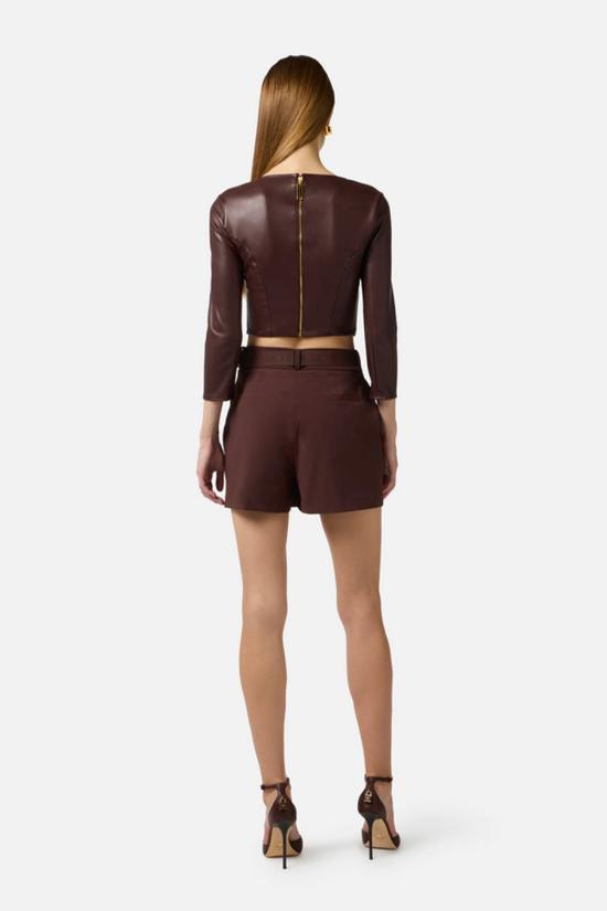 26SS 엘리자베타프랜치 숏팬츠 SH00861E2644 Brown - ELISABETTA FRANCHI