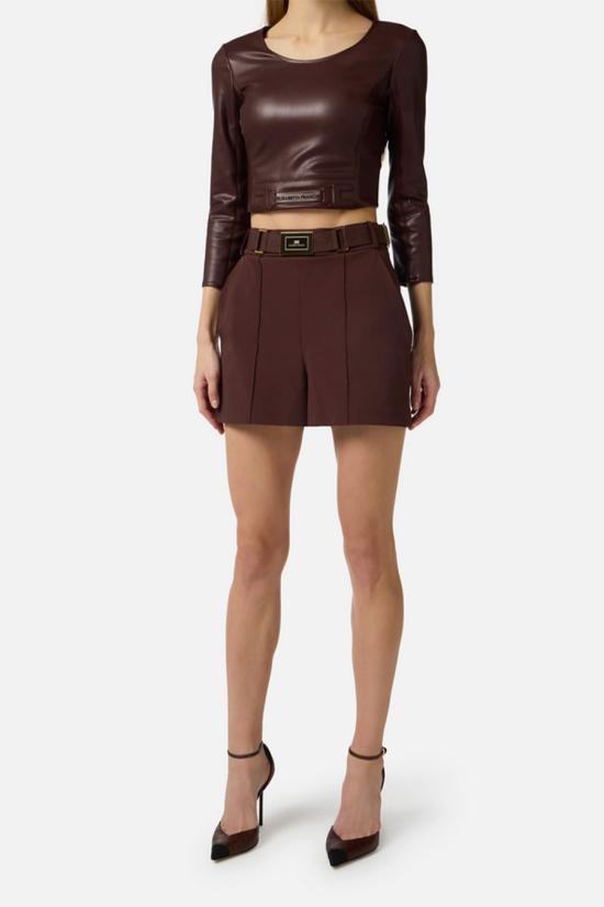 26SS 엘리자베타프랜치 숏팬츠 SH00861E2644 Brown - ELISABETTA FRANCHI